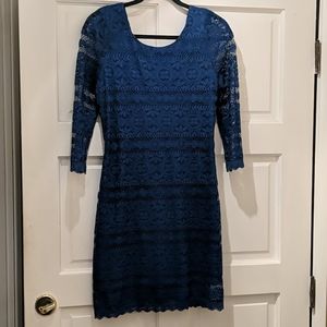 Royal blue lace dress